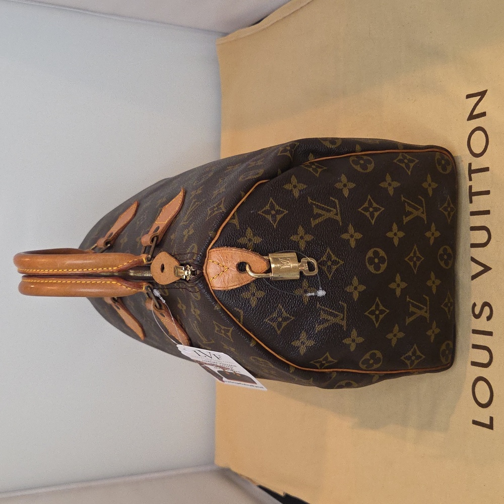 Louis Vuitton 1992 Ultra Rare Vintage Speedy35 Excellent condition lock/key #308 - Picture 15 of 17